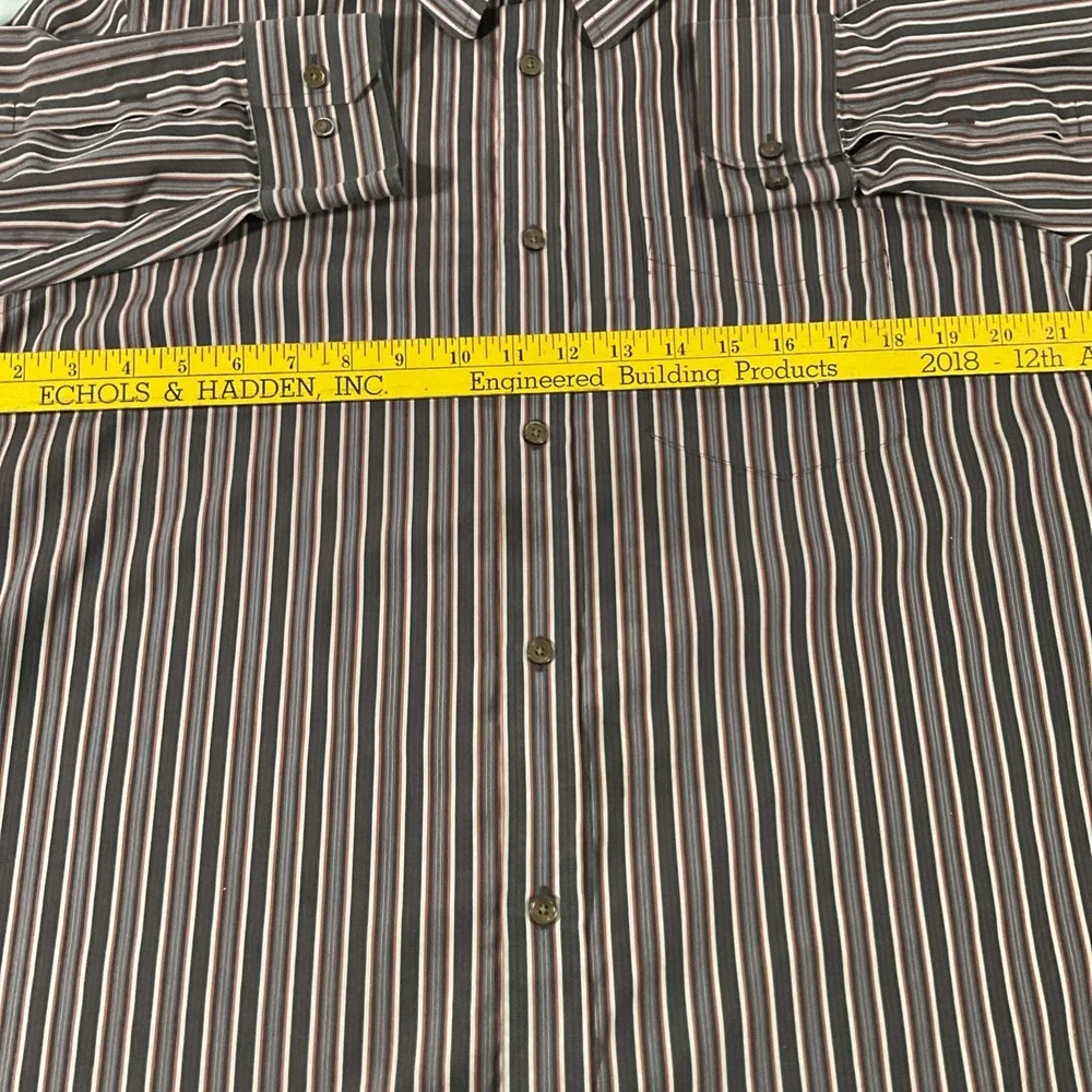 BANANA REPUBLIC Shirt Mens Large Button Up Non Iron Tailored Slim‎ Fit. K23